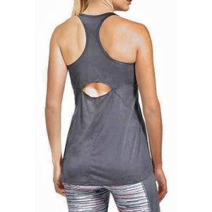 Athleta Tank Top Size XXS Neutral Gray Running Athletic Top Loose Fit
